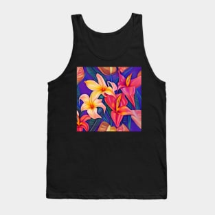 Tropical Flowers Five Tank Top